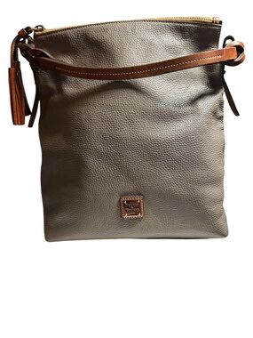 Dooney & Bourke Pebble Grain Leather Sloane Dixon Hobo Elephant Bag